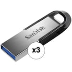 SanDisk 32GB Ultra Flair USB 3.0 Flash Drive (3-Pack)