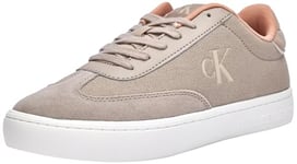 CK JEANS Women's Classic Cupsole Low Mix MG WN YW0YW01636 Sneakers, Grey (Atmosphere/Tuscany), 5 UK