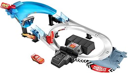 Disney Pixar Cars coffret de Course Double Circuit Rust-Eze, piste d'entrainement, voiture Flash McQueen incluse, emballage fermé, jouet pour enfant, GRJ50