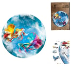 Pisces Signe Zodiaque Unique Bois Puzzle 200 Pièces 32 CM Par Fantasy FP028