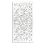 Panneau en PVC ajouré Pare soleil - EVENTAILS - blanc - 47x94 cm