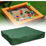 Bâche bac à Sable 120x120 cm Housse Protection Étanche UV Protection 70% pour bac à Sable Oxford avec Cordon de Serrage, Vert