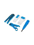 Lanberg NT-0302 Network Toolkit RJ45 RJ11 Cable Tester - Crimping Stripping LSA-Insertion Tool