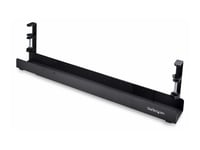 Startech.Com Under Desk Cable Management Tray, Clamp-On Installation - Kabelstyringsskuff - Monterbar Under Skrivebord - Svart - 80 Cm