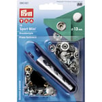 Prym trykknapper Sport Mini Silver 13mm - 10 stk.