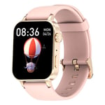 Blackview W10 Montre Connectée Femme Homme avec Appel Assistant Vocal Fréquence Cardiaque SpO2 Lecteur Musique Smartwatch Sport Rose