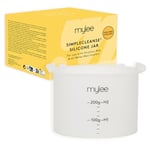 Mylee Wax Silicone Jar, Wax Heater Pot, Wax warmer Liner Container for Soft Warm Wax or Hard Stripless Wax Beads (Jar Only, Wax Heater Not Included)