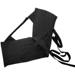 Chaise Pliante de Extérieur Portable avec Coussin de Dossier, Coussin Pliant de Étanche à L'Humidité (Noir)