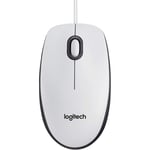 Souris Filaire USB Logitech M100 blanche