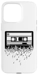 Coque pour iPhone 15 Pro Max Cassette art musique cassette art rétro vintage musique