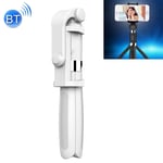 Qazwsxedc For you Lzw 2 in 1 Foldable Bluetooth Shutter Remote Selfie Stick Tripod for iPhone and Android Phones(Black) XY (Color : White)