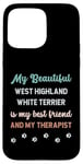 Coque pour iPhone 15 Pro Max West Highland White Terrier Chien Papa Maman Ami Thérapeute