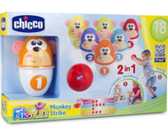 Bowling Monkey Strike Fit & Fun Game CHICCO 18 months plus great