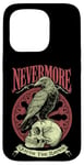 Coque pour iPhone 15 Pro Nevermore Quoth The Raven Gothic Edgar Allan Poe