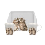 Wrendale Designs Mugg & Bricka Set Owl