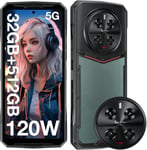 DK10 5G Telephone Portable Incassable 120Hz,32GB+512GB,Morpho Quadruple 64+50 MP,6.67'' FHD+ Dimensity 8050 Smartphone Incassable,5150mAh/120W Charge,Android13 Smartphone Gaming,NFC/WiFi6-202.[U370]