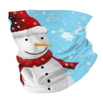 Cagoule de Noël avec bonhomme de neige, cache-cou, cache-cou, masque, doublure de casque, écharpe décontractée pour homme et femme personnalisée