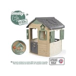 Life - Maison Jura Lodge - Cabane enfant personnalisable avec accessoires Plastique recyclé - Fabriquée en Franc - Smoby