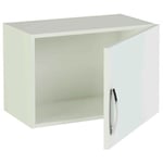 Meuble haut de cuisine 1 porte coloris blanc - Hauteur 40 x Longueur 60 x profondeur 33 cm Pegane