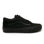 Vans Childrens Unisex Old Skool Trainers - Black Textile - Size UK 3