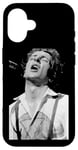 Coque pour iPhone 16 The Clash Live Joe Strummer par Virgina Turbett