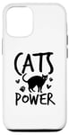 Coque pour iPhone 14 Cats Power - Amoureux des chats