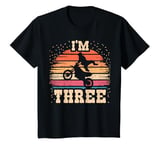 Youth Motocross 3 Year Old Birthday Boy 3rd Dirt Bike Birthday T-Shirt