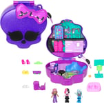 Polly Pocket Monster High Playset with 3 Micro Dolls & 10 Accessorie (US IMPORT)