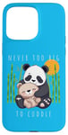 Coque pour iPhone 15 Pro Max Panda Lover Ours en peluche adorable pour enfants Maman Animal Baby Shower