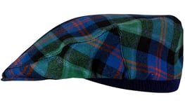 Mens Tartan Flat Cap MacTaggart Ancient Tartan Plaid One Size Scottish Made Hat