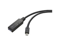 Renkforce Usb-Kabel Usb 3.2 Gen1 (Usb 3.0) Usb-C® Stik, Usb-A-Hunstik 5.00 M Sort Aktiv Med Signalforstærkning, Med Otg-Funktion Rf-5231962