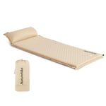 Naturehike Matelas de Camping, Gonflable, Auto-Gonflable, léger, pour la randonnée, Les Voyages en Voiture et la randonnée, 3 cm de Haut, Crème