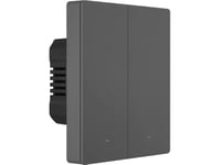 Sonoff Smart 2-Kanals Wi-Fi Veggbryter Svart (M5-2C-80)