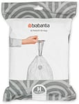 Brabantia 138744 PerfectFit Bin Liners Size H/50-60 Litre Thick Plastic Trash 40