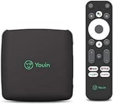Engel Youin You-Box EN1040KX- TV Box Android TV 4K UHD - Assistant Google et Chromecast intégré - Produit Exclusif, Noir