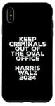 Coque pour iPhone XS Max Keep Criminals Out of the Oval Office 2024 Anti Trump Design