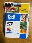 HP 57 Tri-Colour Genuine Ink Cartridge C6657AE Date Oct 2007 New & Sealed Box