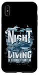 iPhone XS Max Night Diving Scuba Diving Gear Shark Stronger Than Fear Case