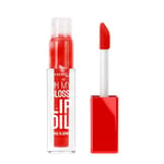 Rimmel Oh My Gloss! Lip Oil 004 Vivid Red, Juicy Shine, Hydrates & Naturally Plumps, Moisture Boost, Vitamin E, Replenishes & Restores the Lips, Coconut Oil, Non-Sticky, Vegan & Cruelty Free