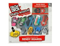 Pack Collection Tech Deck Bendy Boards 10 Finger Skates - Planches caoutchouc