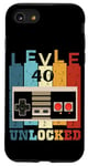 iPhone SE (2020) / 7 / 8 Level 40 Unlocked: Vintage Video Game Controller 40 Birthday Case