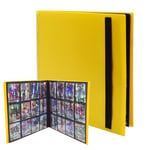 Pokemon Album de cartes à collectionner – 480 pochettes, cartes à collectionner, étanche, collection d'albums, cadeaux pour collectionneurs, jaune