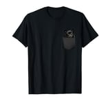 Funny Schipperke Puppy Dog In Pocket Cute Pet Lover T-Shirt