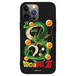 Personalaizer - Coque iPhone 14 Pro Max Noir avec Motif Dragon Ball Z Shenron et Balles