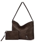 Chase Chic Sac à main Femmes，Sac à Bandouliere en PU Cuir Sac Hobo Sac Cabas Femme Sac Bandoulière Fourre Tout et Portefeuille Ensemble pour Travail Shopping Voyage Café