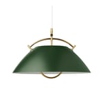 Carl Hansen - The Pendant Dark Green Gold E27 Without Lift - Pendellampor - Hans J. Wegner - Grön