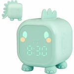 Jalleria - Réveil Enfant Fille Garcons Dinosaure Lumineux Reveil Enfant Numerique Lampe Réveil Veilleuse Jour Nuit Enfant Réveil de la Maternelle