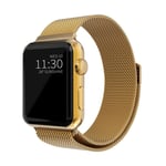 Armband Milanese Apple Watch Series 4-6 44mm Guld