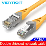 Câble Ethernet Vention Cat6A Câble LAN RJ45 Cat 6a Cordon de raccordement réseau Ethernet pour ordinateur routeur ordinateur portable 0,3 m/1 m/1,5 m/2 m/3 m/40 M, CAT6A Double shield- 0,5 m- Bundle1