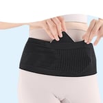 Running Fanny Pack piilotettu hengittävä neulottu vyölaukku Musta L